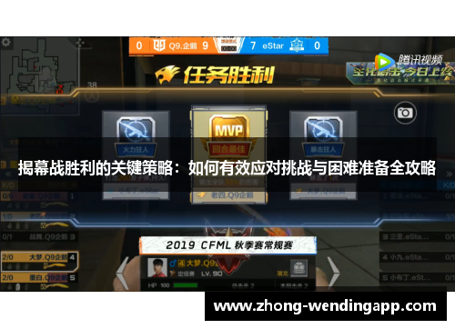 揭幕战胜利的关键策略：如何有效应对挑战与困难准备全攻略