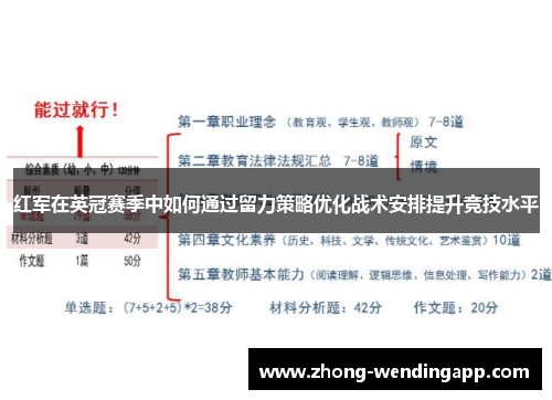 红军在英冠赛季中如何通过留力策略优化战术安排提升竞技水平 红军在英冠赛季中如何通过留力策略优化战术安排提升竞技水平
